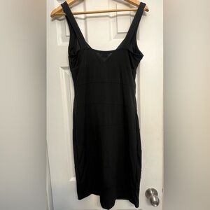 XOXO Elegant Black V-Neck Dress